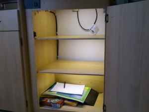 Schrankbeleuchtung mit LED-Streifen